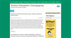 Desktop Screenshot of dinkes.tulungagung.go.id