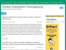 Tablet Screenshot of dinkes.tulungagung.go.id